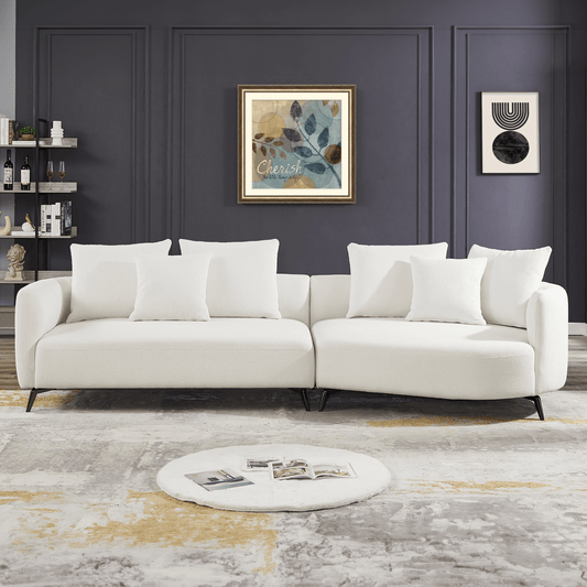 McKenzie Modern Boucle Sectional Sofa