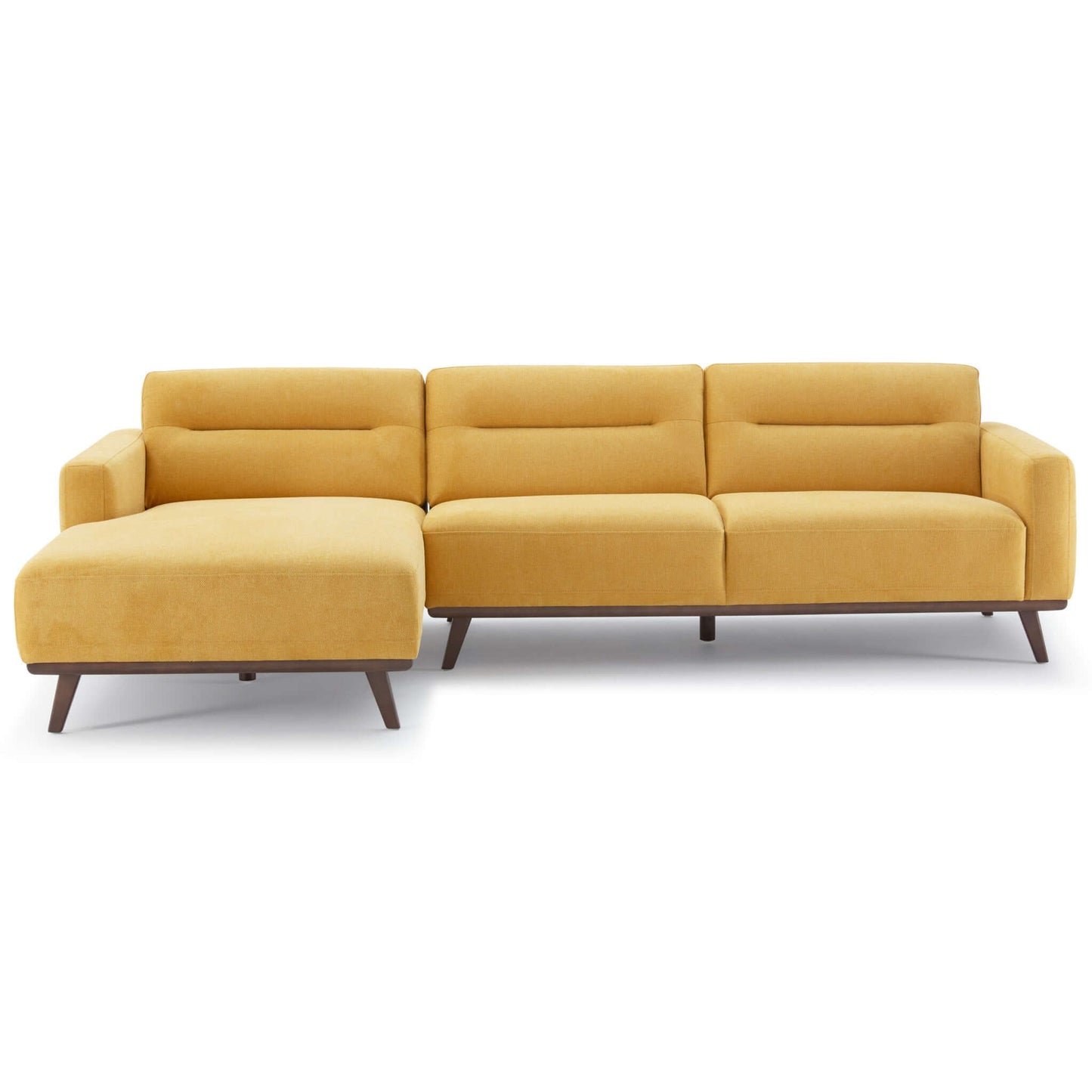 Ella L-Shaped Dark Yellow Linen Left Sectional