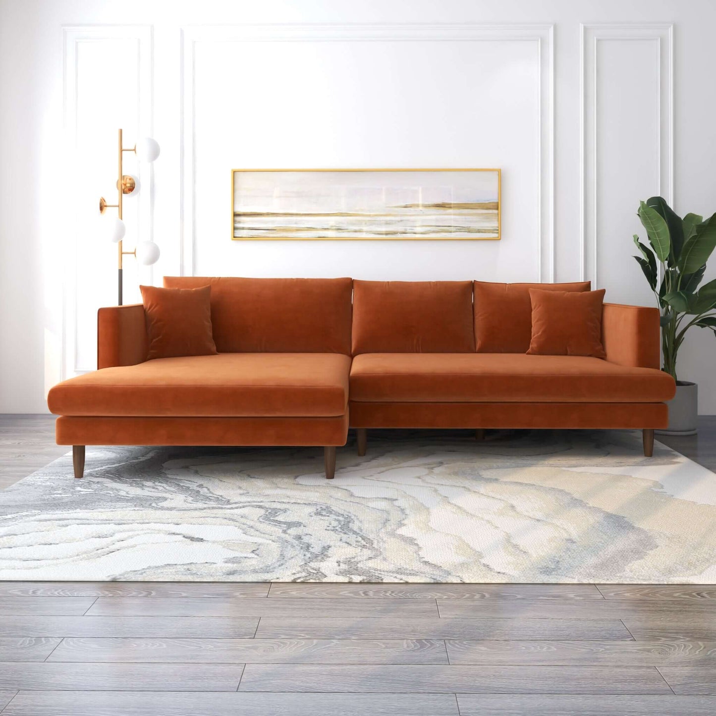 Blake Velvet Sectional