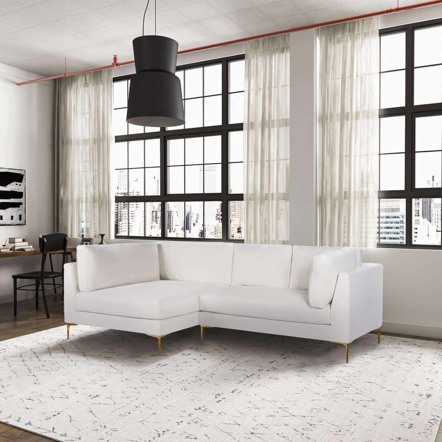 Elizabeth Boucle Sectional Sofa