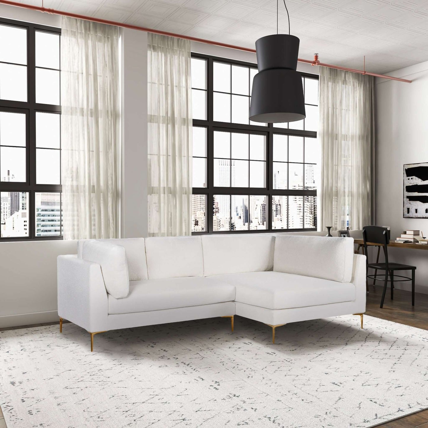 Elizabeth Boucle Sectional Sofa