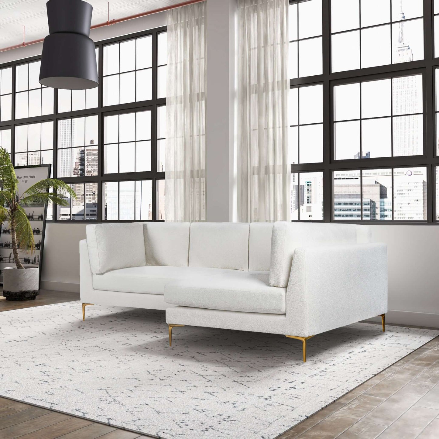 Elizabeth Boucle Sectional Sofa