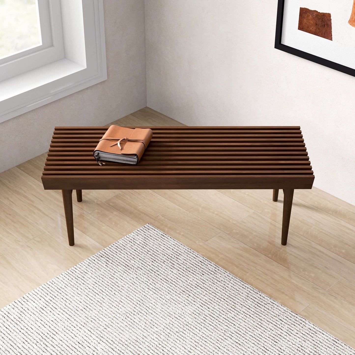 Mia Mid Century Modern Bench | Ashcroft Furniture | Houston TX | The Best Drop shipping Supplier in the USA