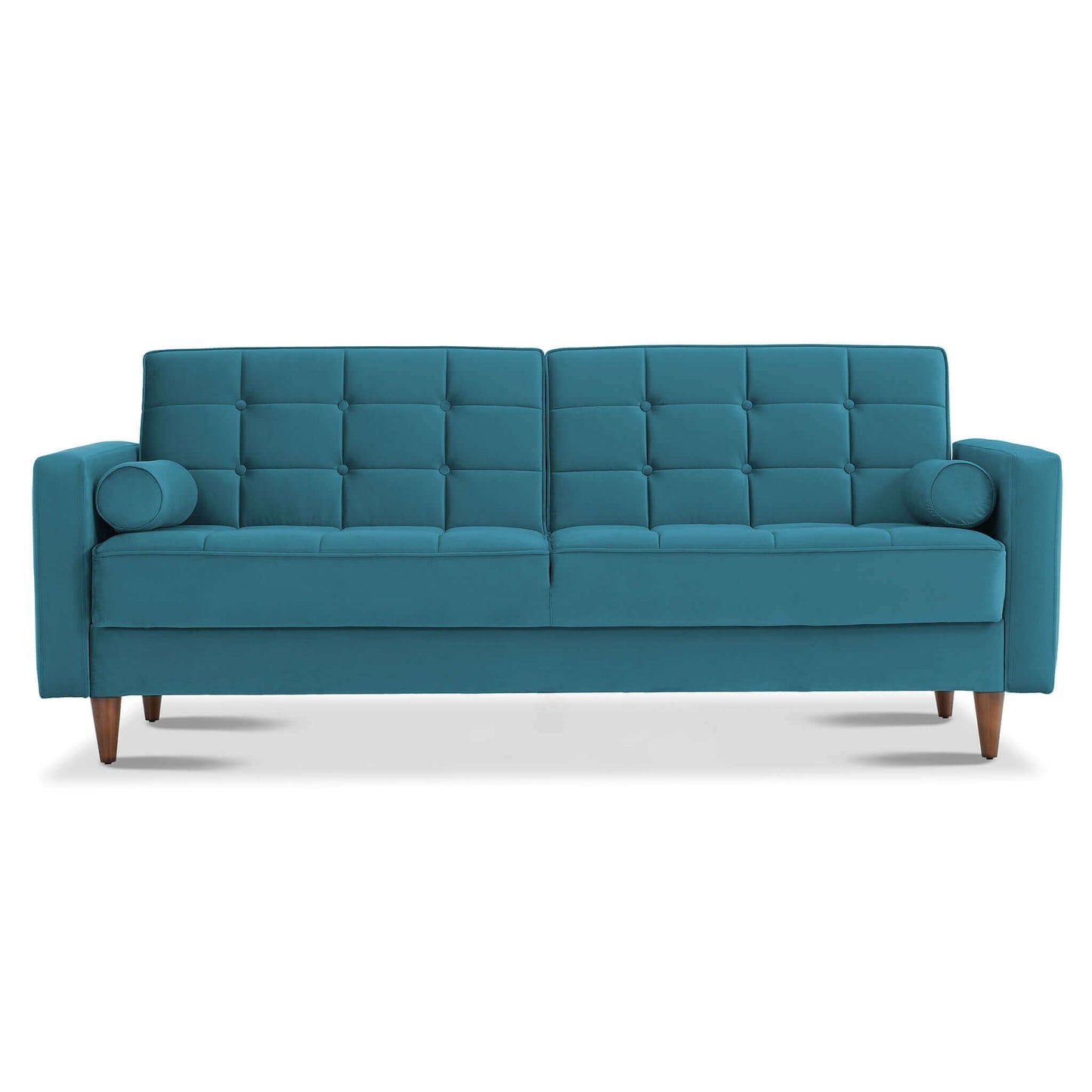 Baneton Modern Teal Velvet Sleeper Sofa