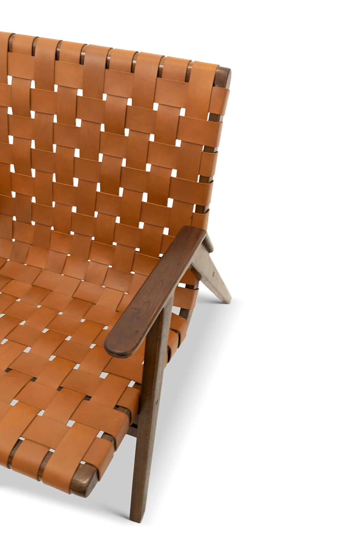 David Genuine Leather Teak Lounge Chair | Ashcroft Furniture | Houston TX | The Best Drop shipping Supplier in the USA