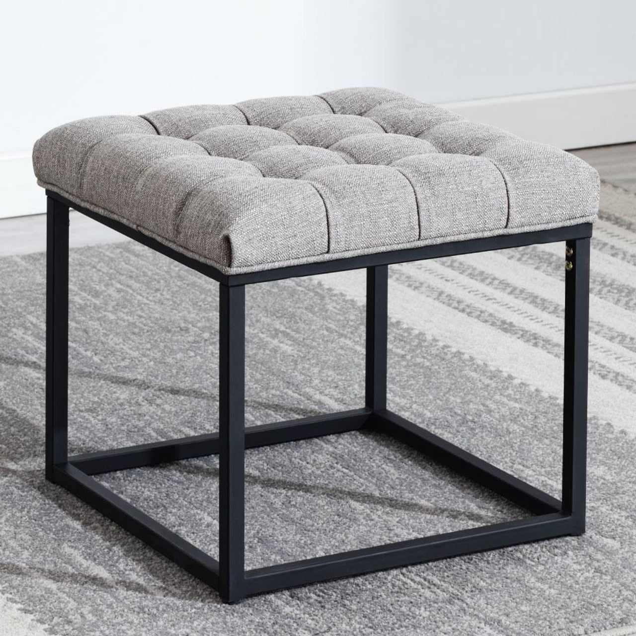 Modern Square Ottoman Footrest Stool - 18"