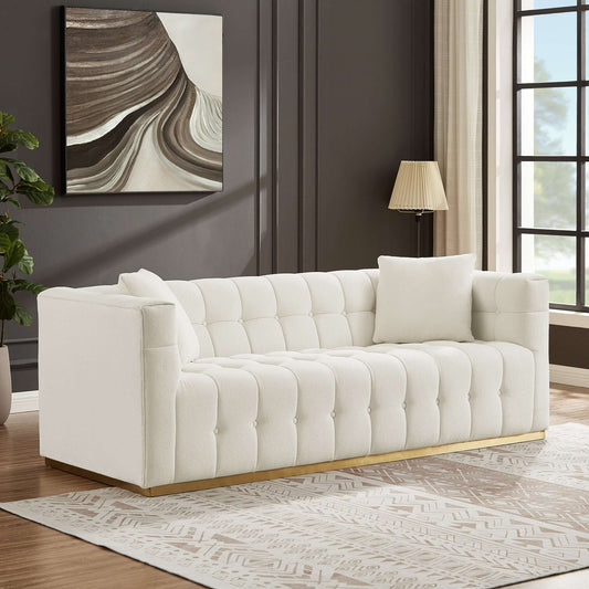 Eleanor Sofa - Beige Boucle Couch | Ashcroft Furniture | Houston TX | The Best Drop shipping Supplier in the USA