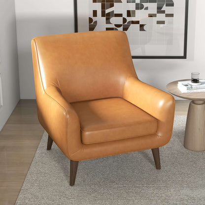 Alex Leather Lounge Chair - Tan Leather | Ashcroft Furniture | Houston TX | The Best Drop shipping Supplier in the USA