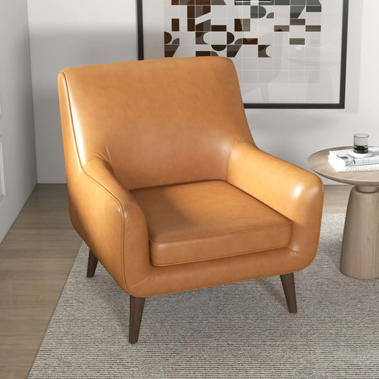 Alex Leather Lounge Chair - Tan Leather | Ashcroft Furniture | Houston TX | The Best Drop shipping Supplier in the USA