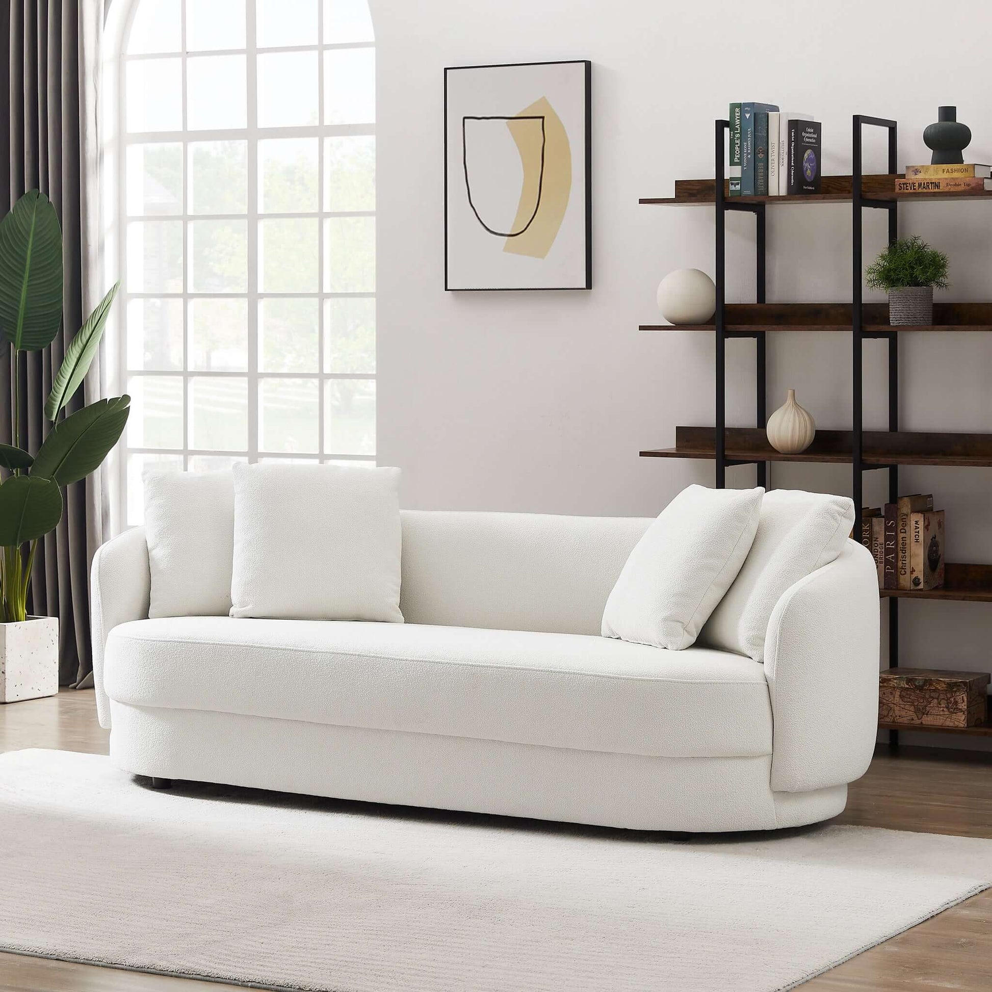 Dylan Sofa - Beige Boucle | Ashcroft Furniture | Houston TX | The Best Drop shipping Supplier in the USA