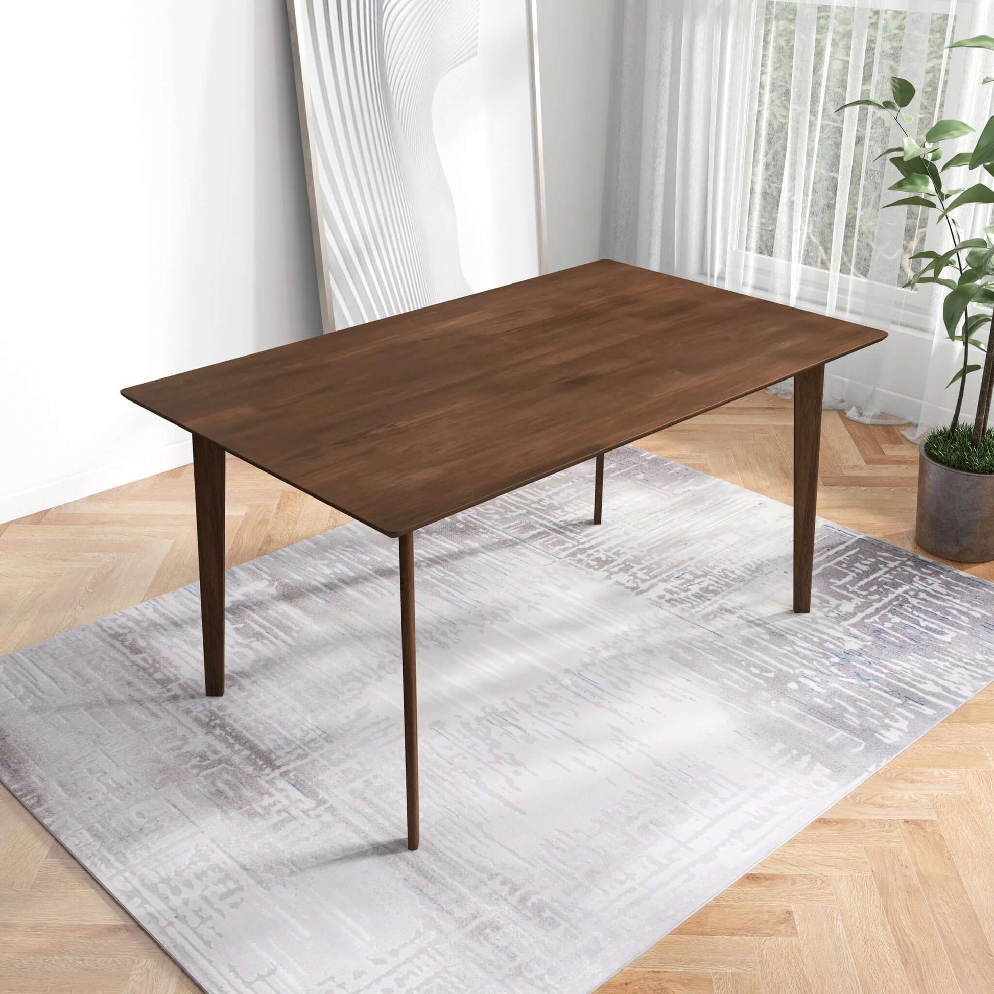 Carlos Large Walnut Dining Table | Ashcroft Furniture | Houston TX | The Best Drop shipping Supplier in the USA