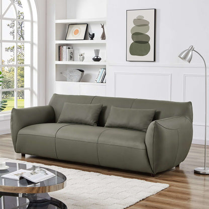 Blur Modern Olive Genuine Leather Sofa