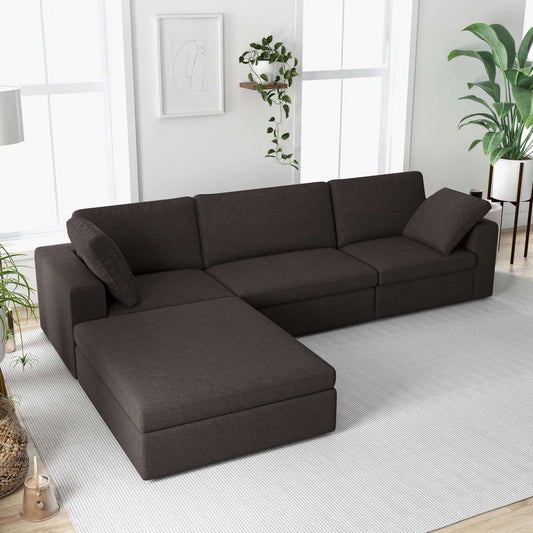 Cecilia Modular Corner Sectional Sofa Dark Gray | Ashcroft Furniture | The Best Drop shipping Supplier in the USA