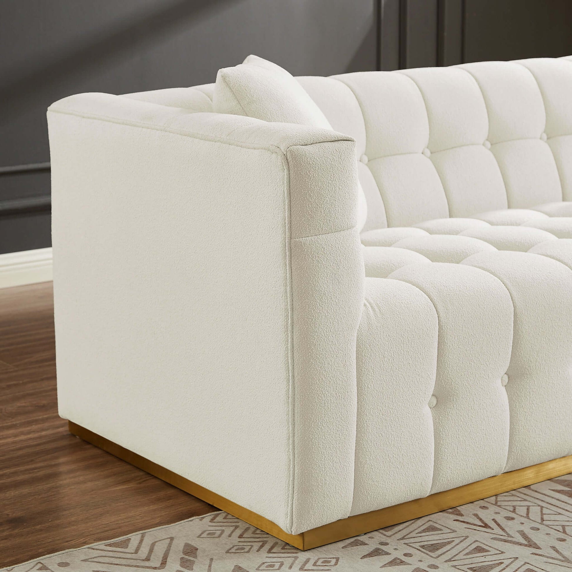 Eleanor Sofa - Beige Boucle Couch | Ashcroft Furniture | Houston TX | The Best Drop shipping Supplier in the USA