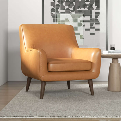 Alex Leather Lounge Chair - Tan Leather | Ashcroft Furniture | Houston TX | The Best Drop shipping Supplier in the USA