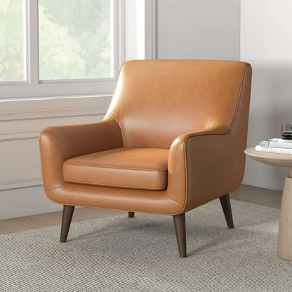 Alex Leather Lounge Chair - Tan Leather | Ashcroft Furniture | Houston TX | The Best Drop shipping Supplier in the USA