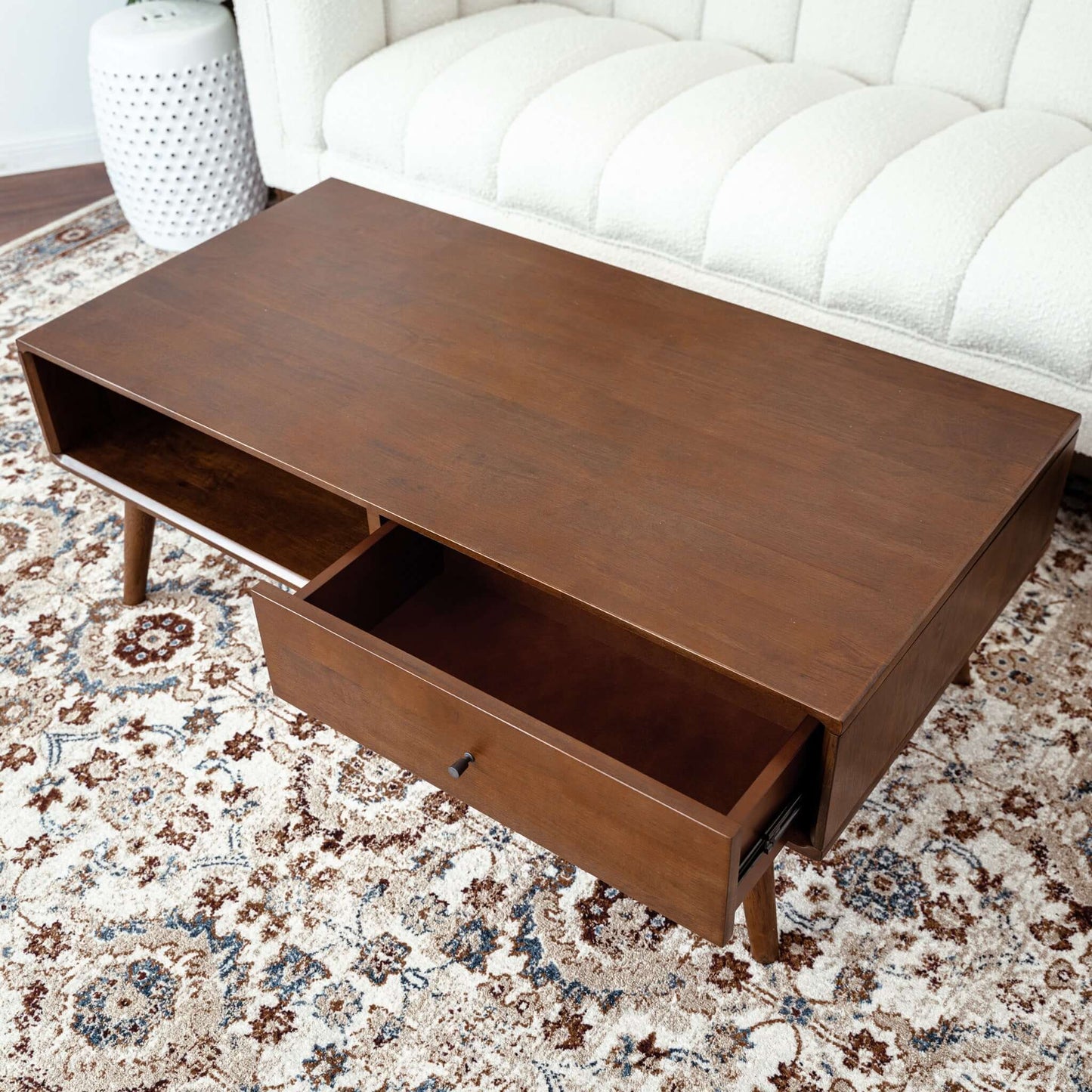 Caroline Mid-Century Rectangular solid wood Coffee Table | Ashcroft Furniture | TX | The Best Drop shipping Supplier in the USA