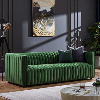 Dominic Sofa - Green Velvet | Ashcroft Furniture | Houston TX | The Best Drop shipping Supplier in the USA